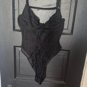 Black Lace & Mesh Bodysuit